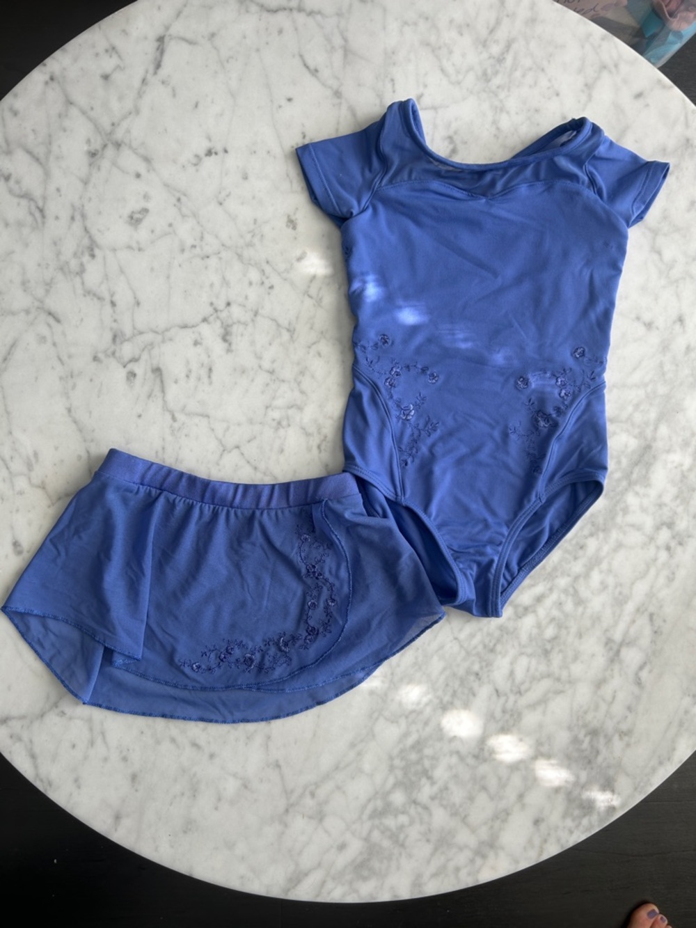 Bloch Royal Blue Girls Dance Leotard with Skirt